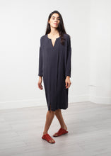Load image into Gallery viewer, Long Sleeve Silk Dress - thangtv01737 (4517994135611)
