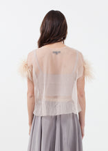 Load image into Gallery viewer, Organza Feather Top - thangtv01737 (4518062293051)