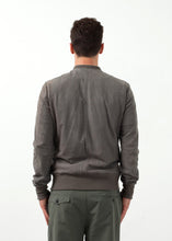 Load image into Gallery viewer, Leather Bomber Jacket in Dust - thangtv01737 (4517973917755)
