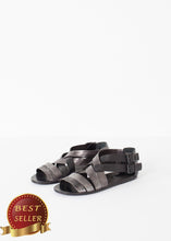 Load image into Gallery viewer, Wrap Sandal in Black/Steel - thangtv01737 (4517934727227)