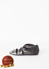 Load image into Gallery viewer, Wrap Sandal in Black/Steel - thangtv01737 (4517934727227)