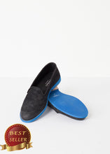 Load image into Gallery viewer, Suede Loafers - Black/Blue - thangtv01737 (4517879611451)