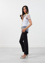 Load image into Gallery viewer, Sheer Button-Up Blouse in Pale Blue - thangtv01737 (4517973688379)