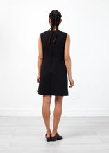 Load image into Gallery viewer, Neoprene Flower Dress in Black - thangtv01737 (4517953044539)