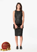 Load image into Gallery viewer, Iranta Leather Dress in Black - thangtv01737 (4517877448763)