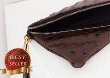 Load image into Gallery viewer, Roxanne Leather Clutch in Brown - thangtv01737 (4517940363323)