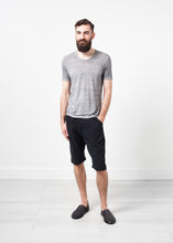 Load image into Gallery viewer, Linen T-shirt in Dolphin - thangtv01737 (4517985976379)
