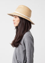 Load image into Gallery viewer, Wrapped Up Hat in Straw/White - thangtv01737 (4517973131323)