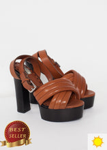 Load image into Gallery viewer, Farlill Heel in Brown - thangtv01737 (4517938266171)