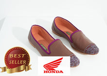 Load image into Gallery viewer, Bizi Cap Toe Loafer in Rose/Aubergine - thangtv01737 (4517884362811)