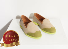 Load image into Gallery viewer, Wingtip Loafer in Lime - thangtv01737 (4517879021627)