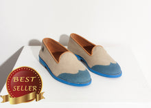 Load image into Gallery viewer, Wingtip Loafer in Blue - thangtv01737 (4517878759483)