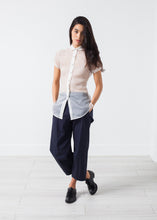 Load image into Gallery viewer, Sheer Button-Up Blouse in Ivory - thangtv01737 (4517973491771)