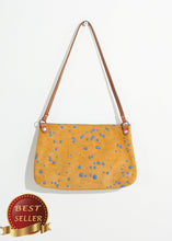 Load image into Gallery viewer, Ink Splatter Shoulder Bag in Mustard/Blue - thangtv01737 (4517881774139)