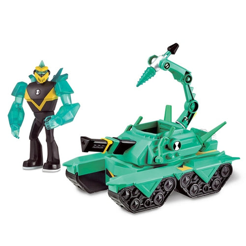 Ben 10 Transforming Vehicle With Figure - Diamond Head Power Tank (5041633198139)