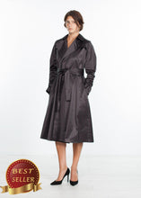 Load image into Gallery viewer, Trench Coat in Black - thangtv01737 (4517889572923)
