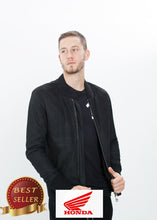 Load image into Gallery viewer, Broken Leather Bomber in Black - thangtv01737 (4517901598779)
