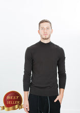 Load image into Gallery viewer, Merino Knit Turtleneck in Cavern - thangtv01737 (4517904547899)
