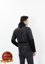 Load image into Gallery viewer, Prince Leather Field Jacket in Meteor - thangtv01737 (4517913231419)
