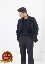 Load image into Gallery viewer, Taurin Jacket in Navy - thangtv01737 (4517914050619)

