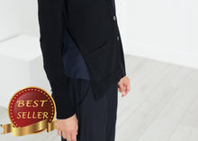 Load image into Gallery viewer, Square Cardigan in Black - thangtv01737 (4517923815483)
