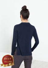 Load image into Gallery viewer, Square Cardigan in Navy - thangtv01737 (4517922603067)
