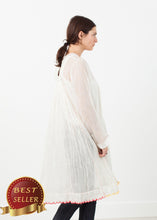 Load image into Gallery viewer, Pink Bib Dress in White - thangtv01737 (4517932859451)
