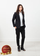 Load image into Gallery viewer, Shawl Collar Blazer in Black - thangtv01737 (4517934137403)
