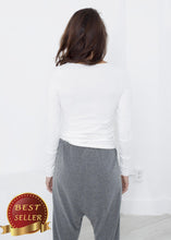 Load image into Gallery viewer, Stretch Tee in Milk - thangtv01737 (4517888688187)
