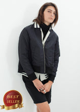 Load image into Gallery viewer, Swing Bomber in Black - thangtv01737 (4517906612283)
