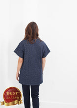 Load image into Gallery viewer, Quilted Mesh Mini Dress in Navy - thangtv01737 (4517904810043)
