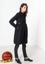 Load image into Gallery viewer, Zoulou Coat in Black - thangtv01737 (4517918801979)
