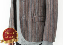 Load image into Gallery viewer, Watercolor Sport Jacket in Brown/Blue - thangtv01737 (4517910904891)
