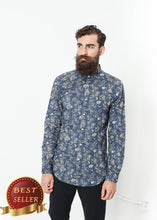 Load image into Gallery viewer, Camicia Slim Shirt in Celestial - thangtv01737 (4517895766075)
