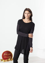 Load image into Gallery viewer, Laurier Tee in Black/Navy - thangtv01737 (4517882855483)
