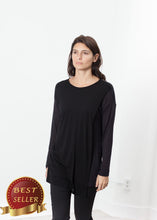 Load image into Gallery viewer, Laurier Tee in Black/Navy - thangtv01737 (4517882855483)
