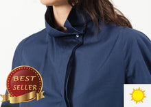 Load image into Gallery viewer, Full Collar Poplin Blouse in Navy - thangtv01737 (4517893210171)
