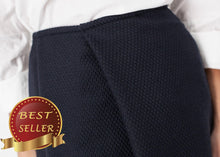 Load image into Gallery viewer, Pleated Wool Skirt in Navy - thangtv01737 (4517928534075)
