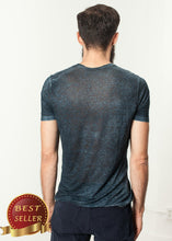 Load image into Gallery viewer, Melange T-Shirt in Navy/Black - thangtv01737 (4517877710907)
