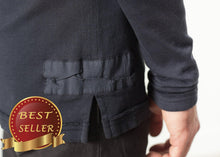 Load image into Gallery viewer, Cotton Henley in Blue Grey - thangtv01737 (4517926797371)
