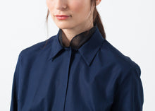 Load image into Gallery viewer, Sheer Silk Collar Button Up - thangtv01737 (4518003802171)
