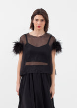 Load image into Gallery viewer, Organza Feather Top - thangtv01737 (4518062161979)
