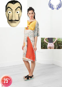 3/4 Sleeve Kimono Dress - thangtv01737 (4518088474683)
