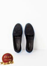 Load image into Gallery viewer, Suede Loafers - Black/Blue - thangtv01737 (4517879611451)
