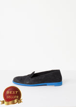 Load image into Gallery viewer, Suede Loafers - Black/Blue - thangtv01737 (4517879611451)
