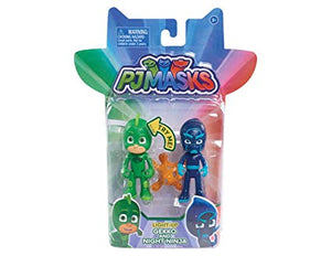 PJ Masks Light Up Gekko and Night Ninja Figure 2 Pack (5041642242107)