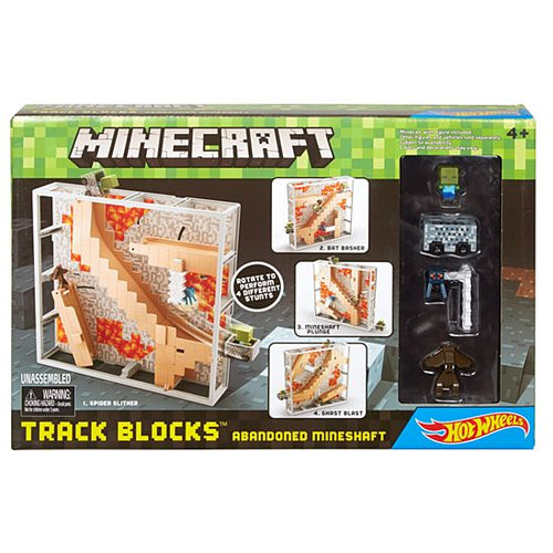 Minecraft Hot Wheels Track Blocks Abandoned Mineshaft Play Set (5041632542779)