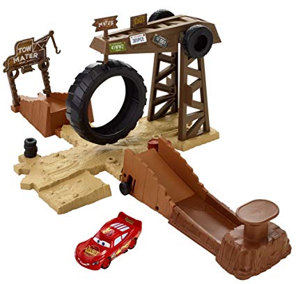 Disney Pixar Cars Smokey's Tractor Challenge Playset (5041639096379)