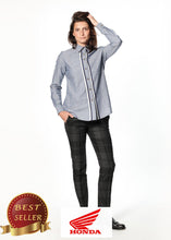 Load image into Gallery viewer, Chambray Boyfriend Shirt in Blue - thangtv01737 (4517895340091)
