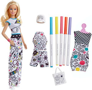 Barbie Crayola Color-In Fashion Doll and Fashions (5041635164219)